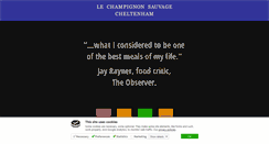 Desktop Screenshot of lechampignonsauvage.co.uk